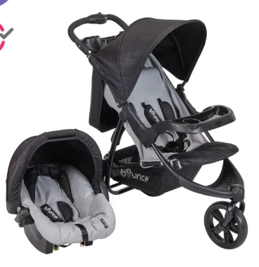Bounce Toby 3 Wheel Travel System - Black
